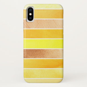 gele grote waterverf achtergrond - waterverf iPhone x hoesje