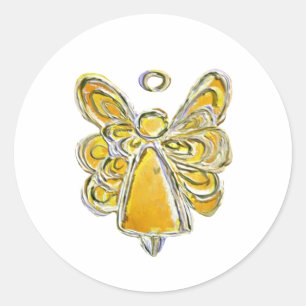 Gele Guardian Angel Art Decal Stickers