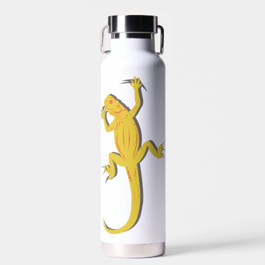 Gele hagedis waterfles (Voorkant)