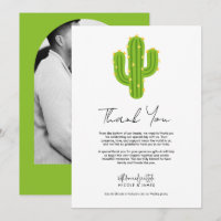 Gele Hart Cactus Feest Liefde Dank Je