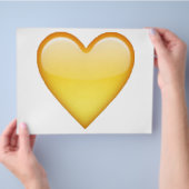 Gele hart - Emoji Flyer (Hand)