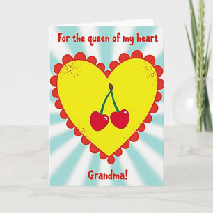 Gele Hart Oma Kaart