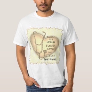 Gele Hart RN Geregistreerd Verpleegkundige T-shirt