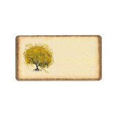 Gele hartritmeblauw etiket (Voorkant)