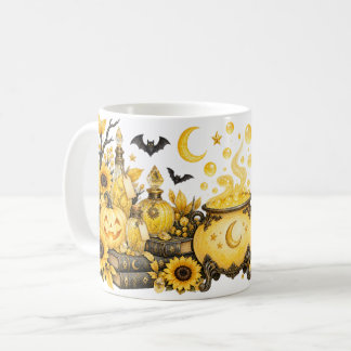 Gele Heksenketel & Toverdrankjes Halloween Mok