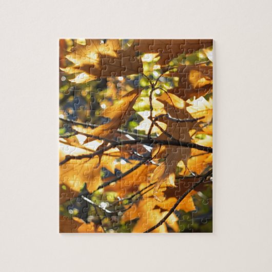 Gele Herfst Legpuzzel (Verticaal)