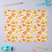 Gele Herfst met gouden afels en oliepatroon Tissuepapier (Craft)