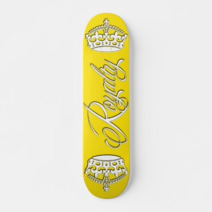 Gele het Dek van het Skateboard van de royalty
