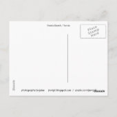 Gele het Strand van de siësta Briefkaart (Achterkant)