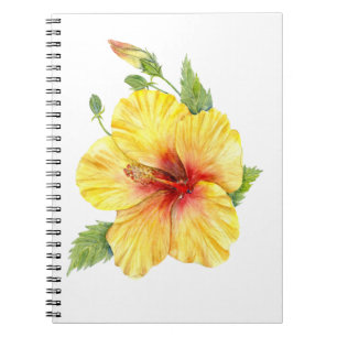 Gele Hibiscus Botanische Kunst Notitieboek