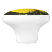 Gele Hibiscus Flower Ceramic Knob Keramische Knop (Zijkant)