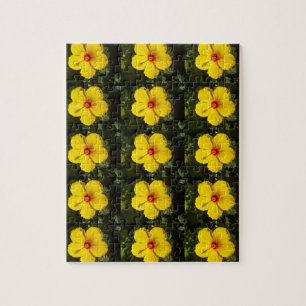 Gele Hibiscus Flower Legpuzzel