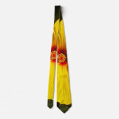 Gele Hibiscus Flower Stropdas (Achterkant)