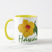 Gele Hibiscus Hawaii Mok (Links)
