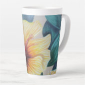 Gele hibiscus latte mok (Rechterhoek)