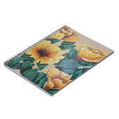Gele hibiscus notitieboek (Linkerzijde)