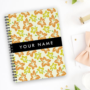 Gele Hibiscus, Oranje Hibiscus, Uw Naam Planner