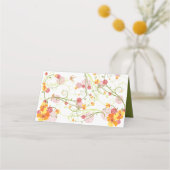 Gele Hibiscus Swirls & Swallows Floral Wedding (Achterkant)