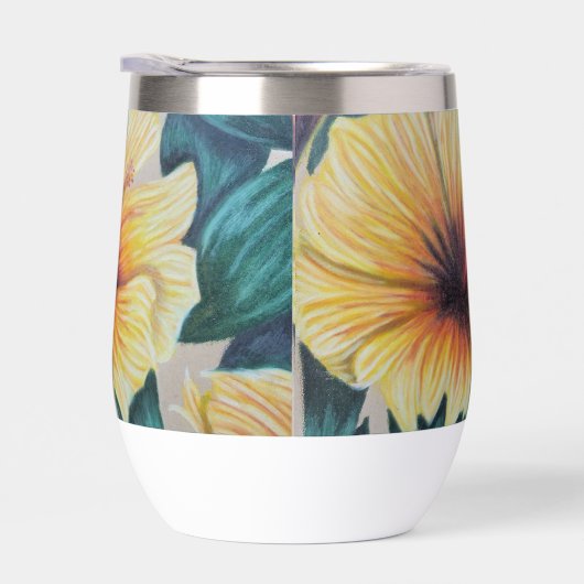 gele hibiscus warmtecup (Rechts)