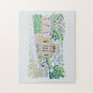 Gele Historische Villa Legpuzzel