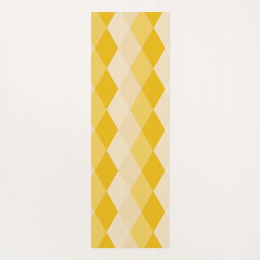 gele hombus yogamat (Achterkant)