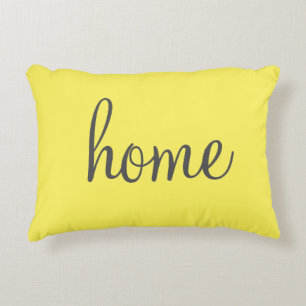  gele " home " accentuig accent kussen