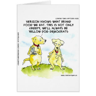 Gele Hond Democraten Grappig