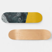 gele hond skateboard (Horizontaal)