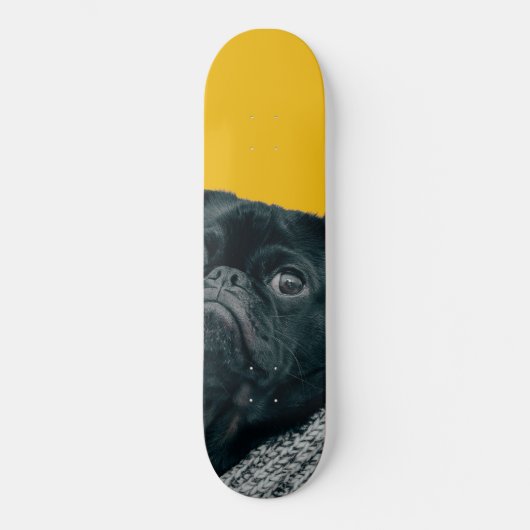 gele hond skateboard (Voorkant)