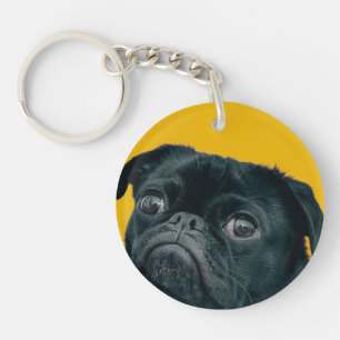 gele hond sleutelhanger