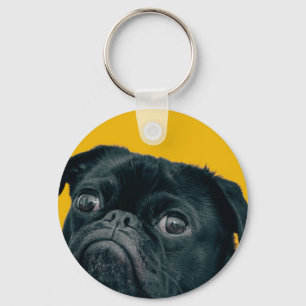 gele hond sleutelhanger