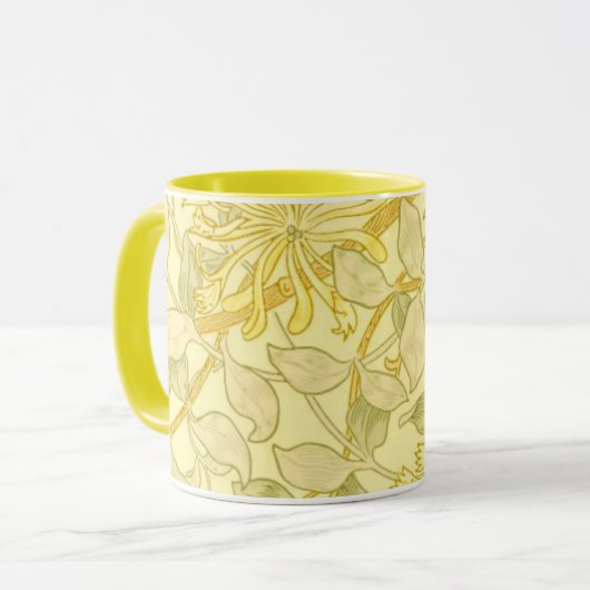 Gele Honeysuckle Mok (Voorkant links)