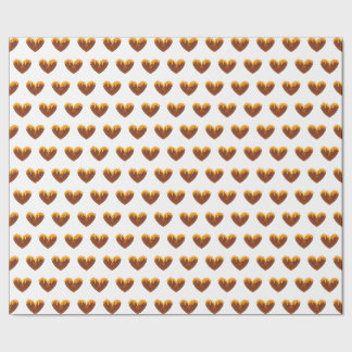 Gele honing harten zoete inpakpapier liefde