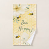 Gele honingraat bad handdoek (Handdoek)