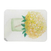 gele hortensia magneet (Horizontaal)