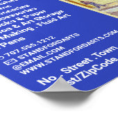 Gele huis van Van Gogh, kunstwinkel Poster (Hoek)