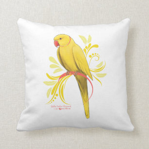 Gele Indische ringnek Parrot Kussen