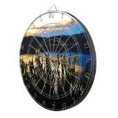 Gele Iris aan de kust van het Arrowidenmeer Dartbord (Voorkant Rechts)