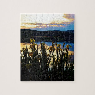Gele Iris aan de kust van het Arrowidenmeer Legpuzzel