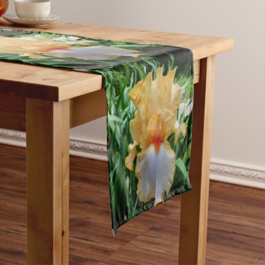 Gele Iris Botanische 35,5 x 183 cm Tafelloper (Voorbeeld)
