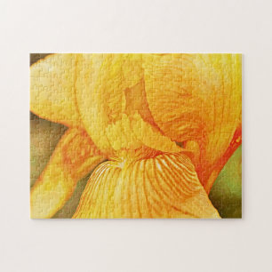 Gele Iris Flower Art Puzzle Legpuzzel
