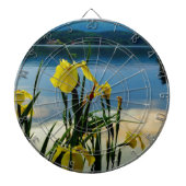 Gele Iris op Lake Shore Dartbord (Voorkant)