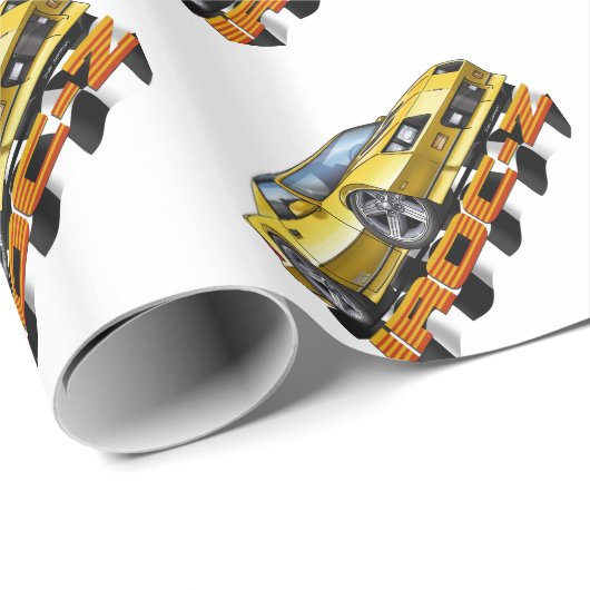 Gele IROC Z Cadeaupapier (Rol Hoek)