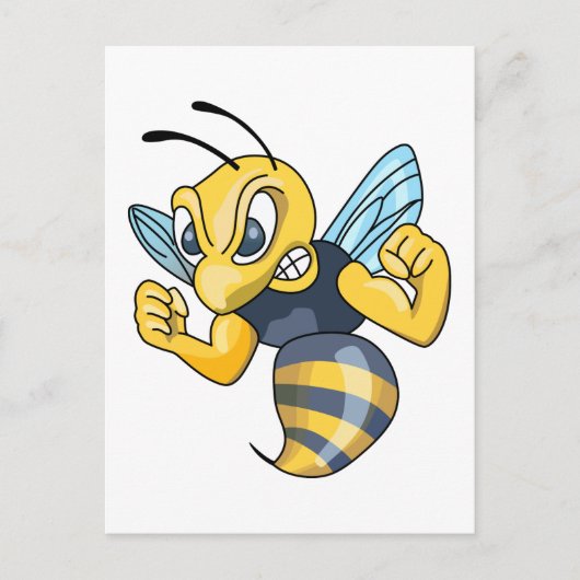 Gele jas briefkaart (Voorkant)