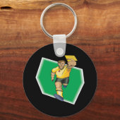 Gele Kaart Sleutelhanger (Voorkant)