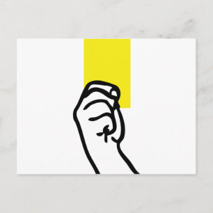 Gele-kaartvoetbal Briefkaart