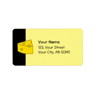 Gele kaas etiket