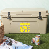 gele kaas icoon set sticker (Koeler)