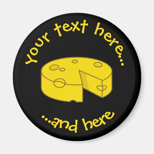 Gele kaas magneet (Voorkant)