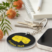 Gele kaas sleutelhanger (Voorkant Rechts)